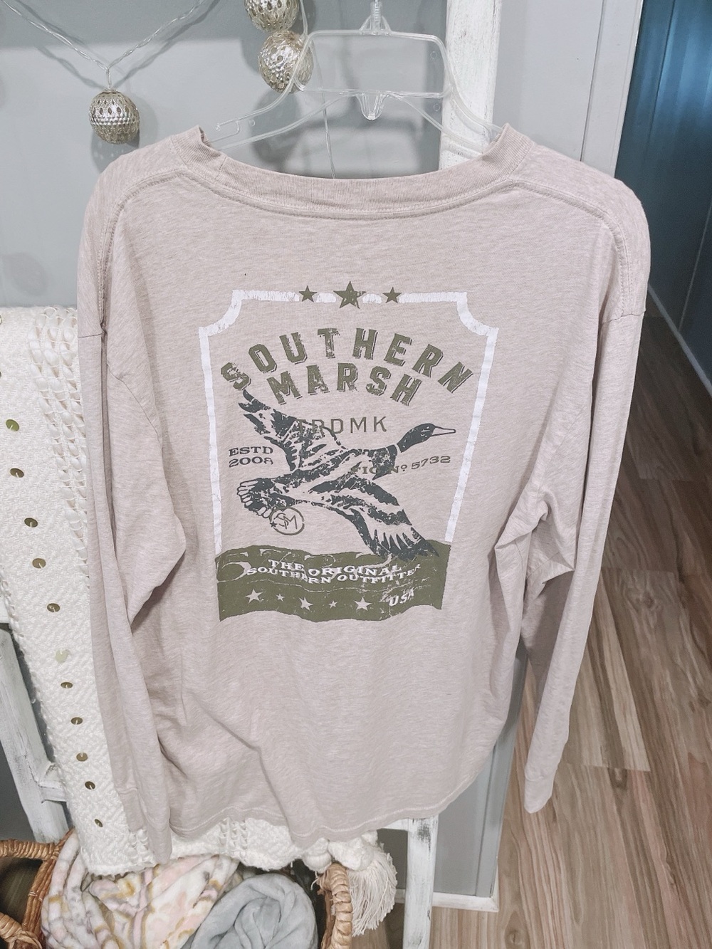 Southern Marsh Men’s Beige Long Sleeve Shirt Size Large. - Picture 3 of 7